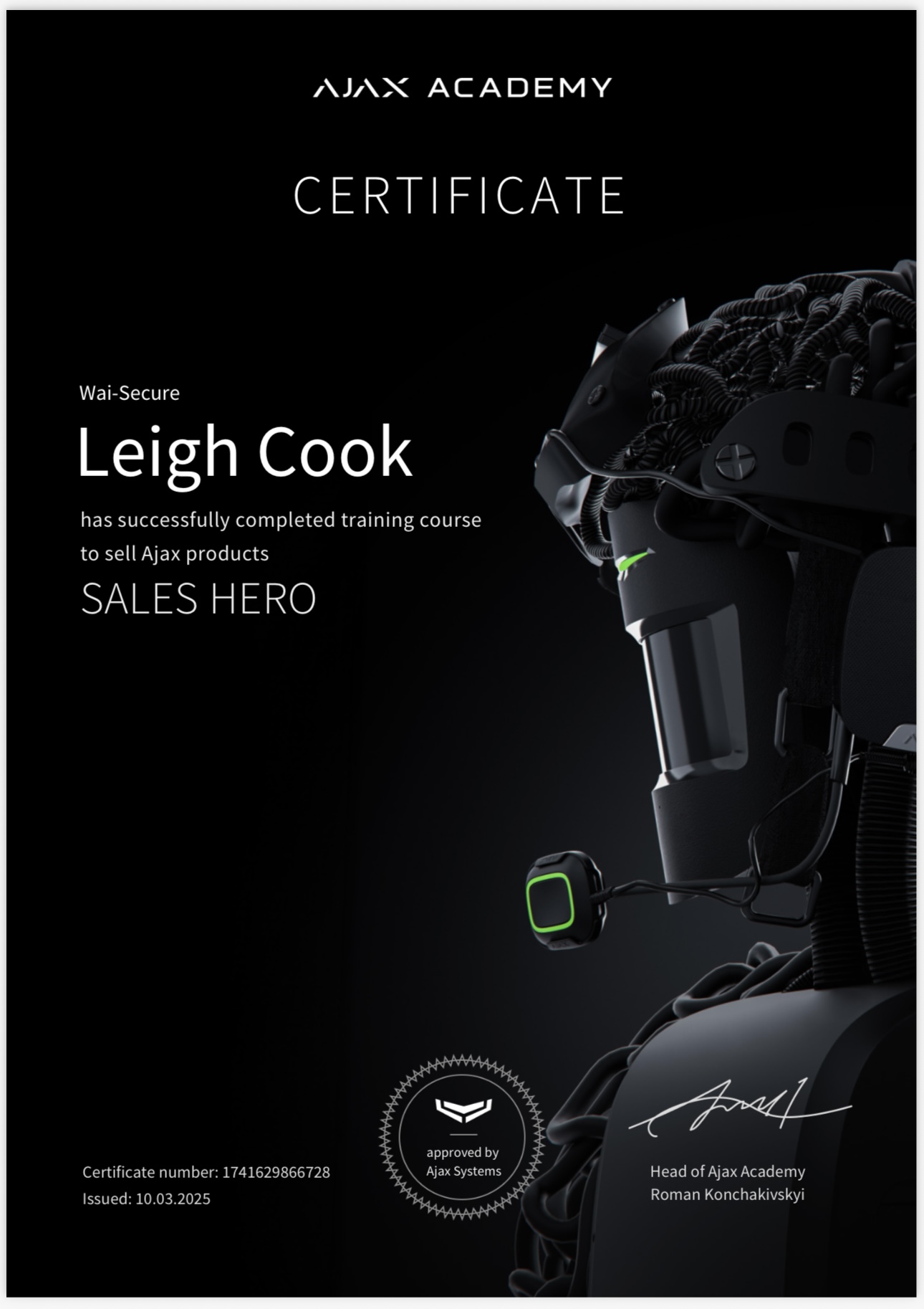 Sales Solutions Certification
